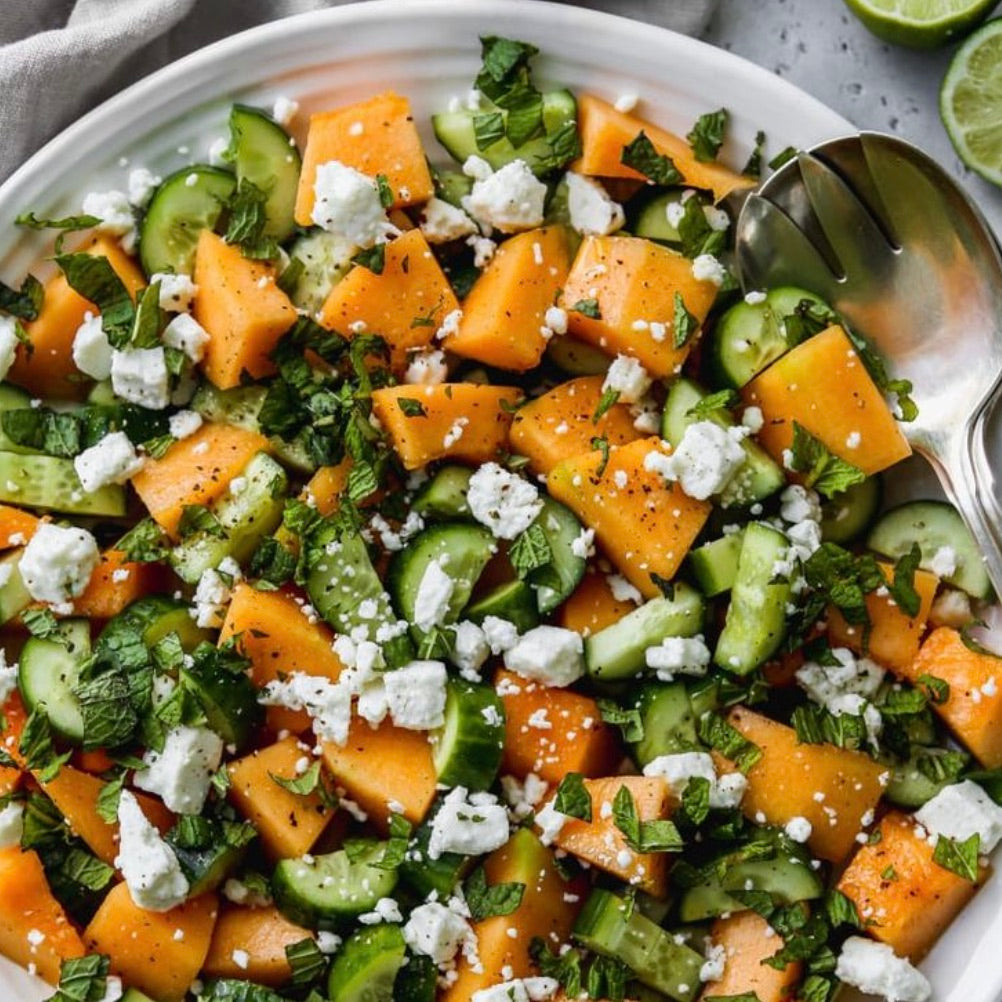 🌟 Zesty Cantaloupe Melon Salad - 500g 🌟