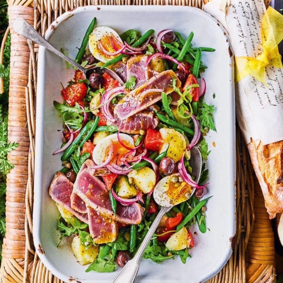 🌟 Herb-Infused Seared Tuna Steak Salad - 500g 🌟