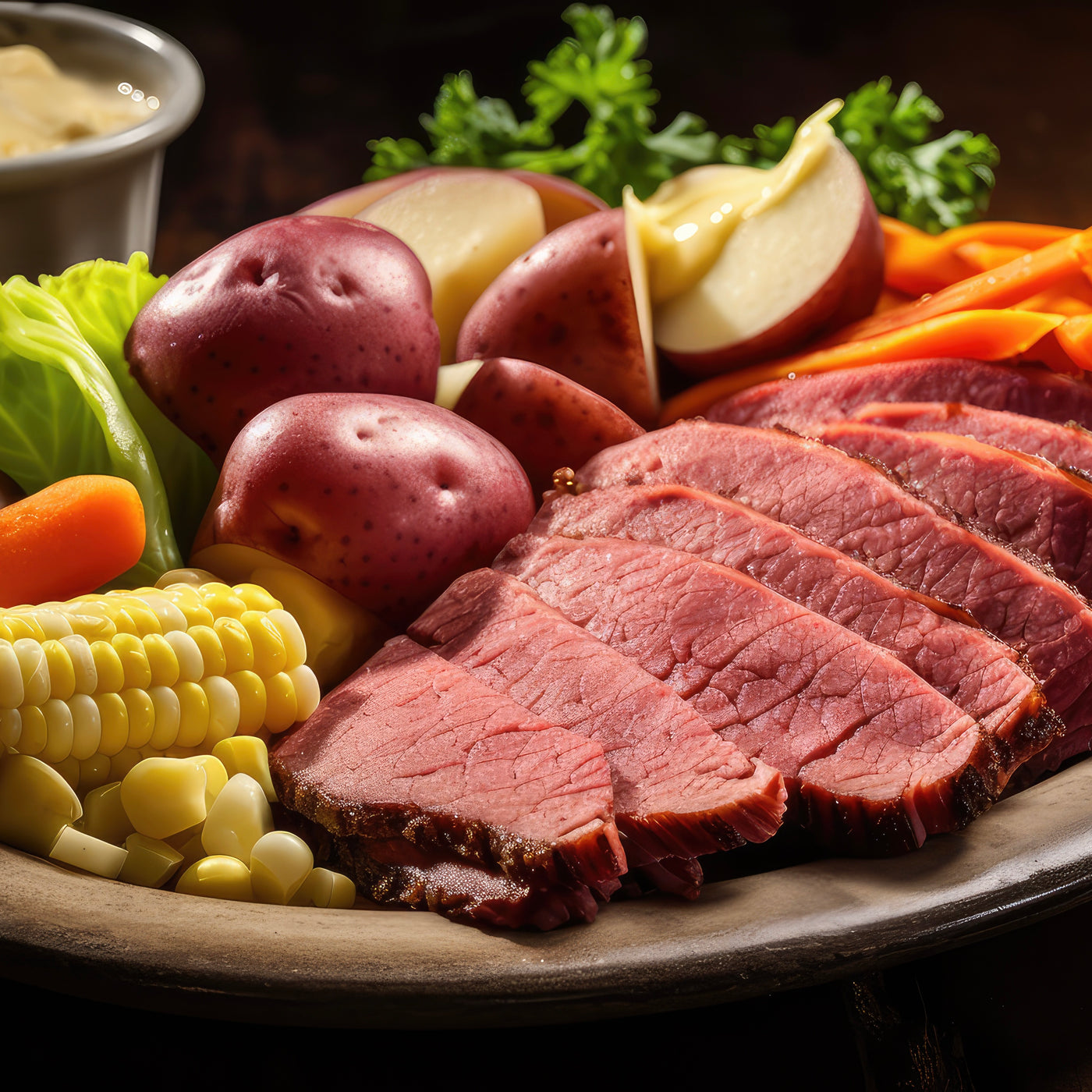 Cooked Corned Beef Brisket Whole non sliced | +/-3kg