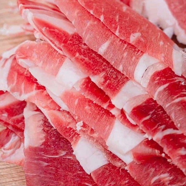 Beef Shortribs sliced Shabu 3mm | USA | Halal | Frozen | 1kg