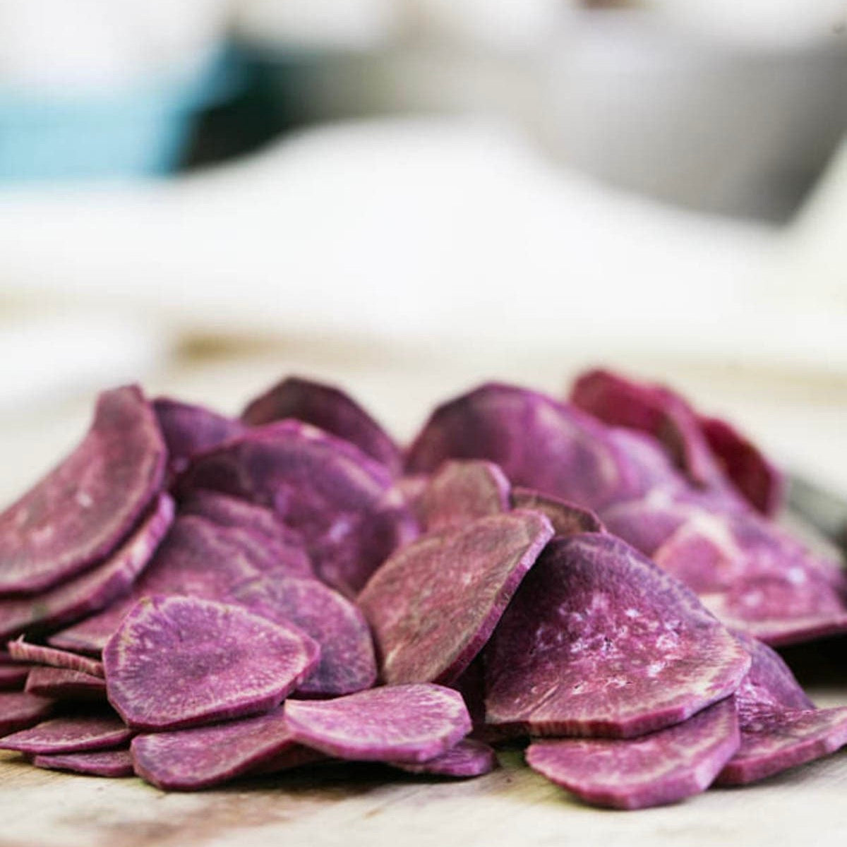 Japanese Purple Sweet Potato sliced | Fresh | 1kg