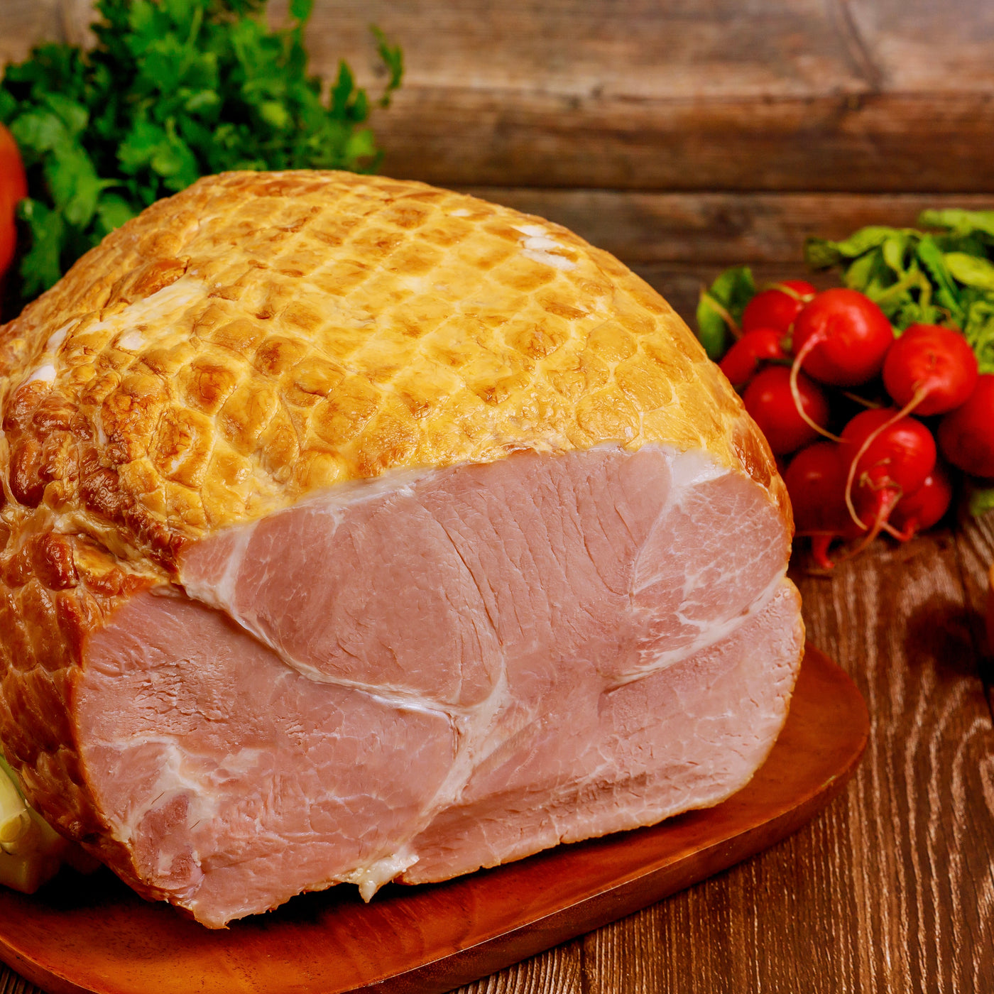 Smoked Virginia Ham skinless & Boneless Whole non sliced | +/-4kg