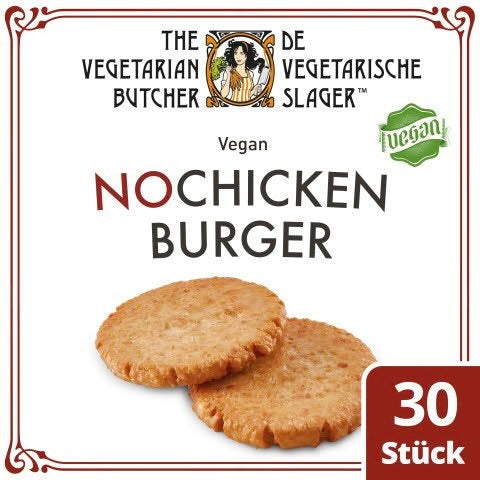 Plant-based | No Chicken Soy Burger | THE VEGETARIAN BUTCHER | 30x80g