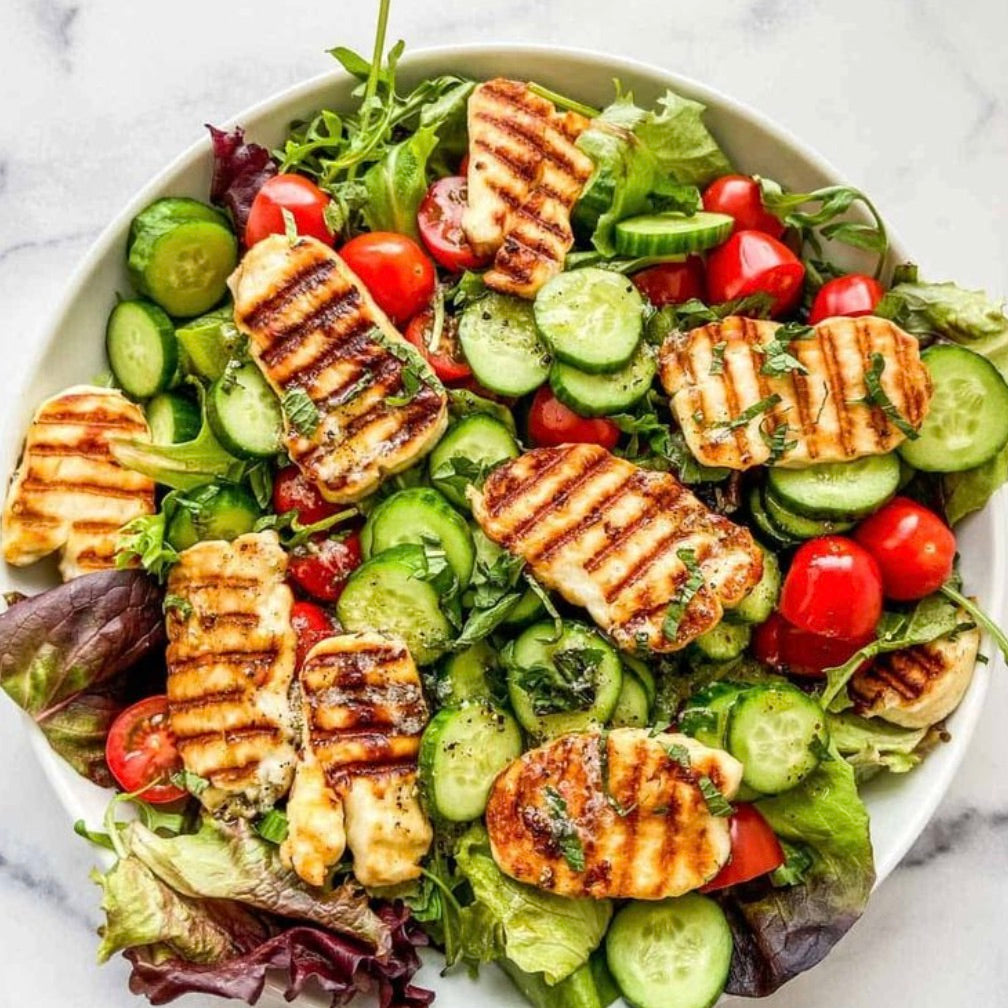 🌟 Mediterranean Grilled Halloumi Salad - 500g 🌟