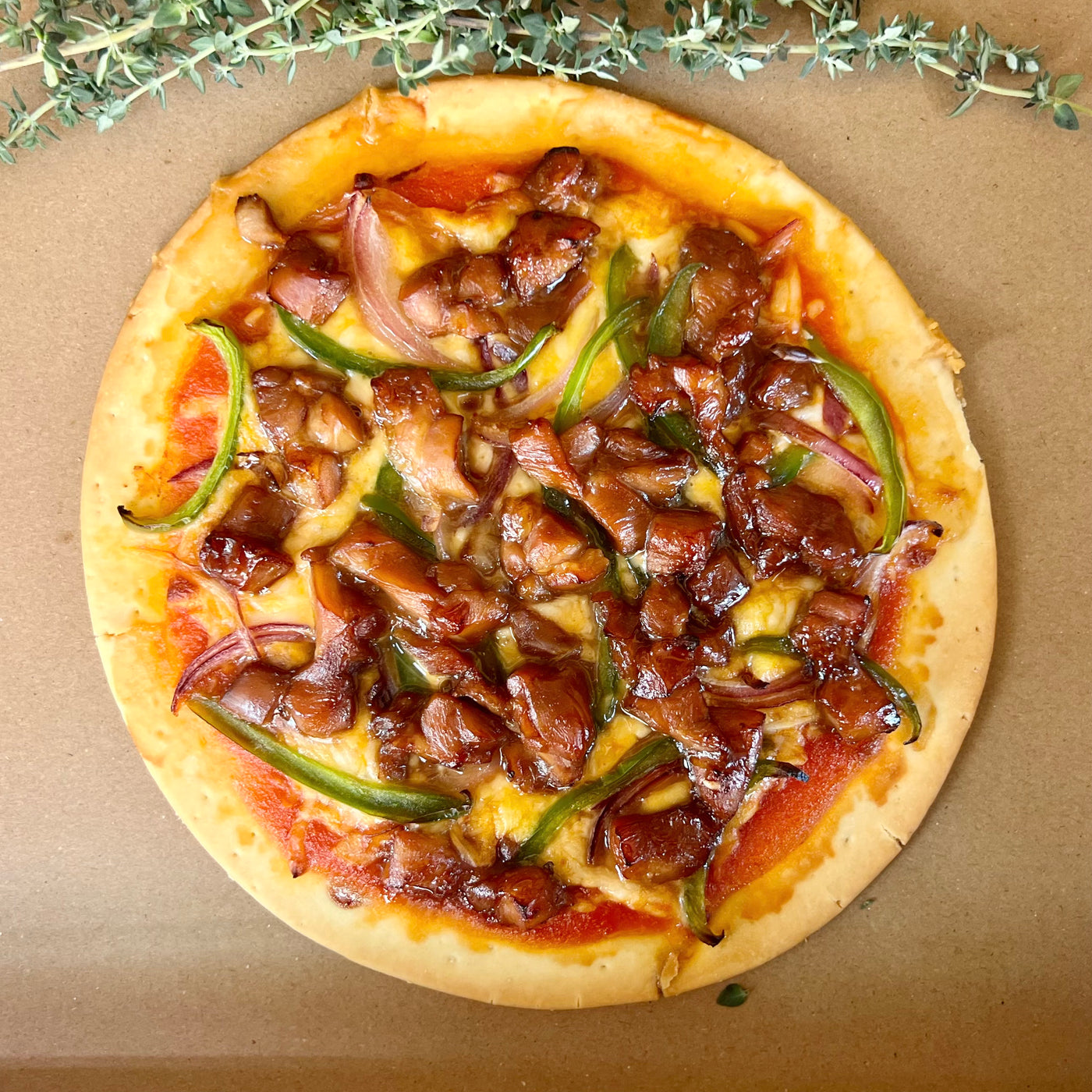 🍕 Artisanal Teriyaki Chicken Pizza | Ready to Bake | 12 inch