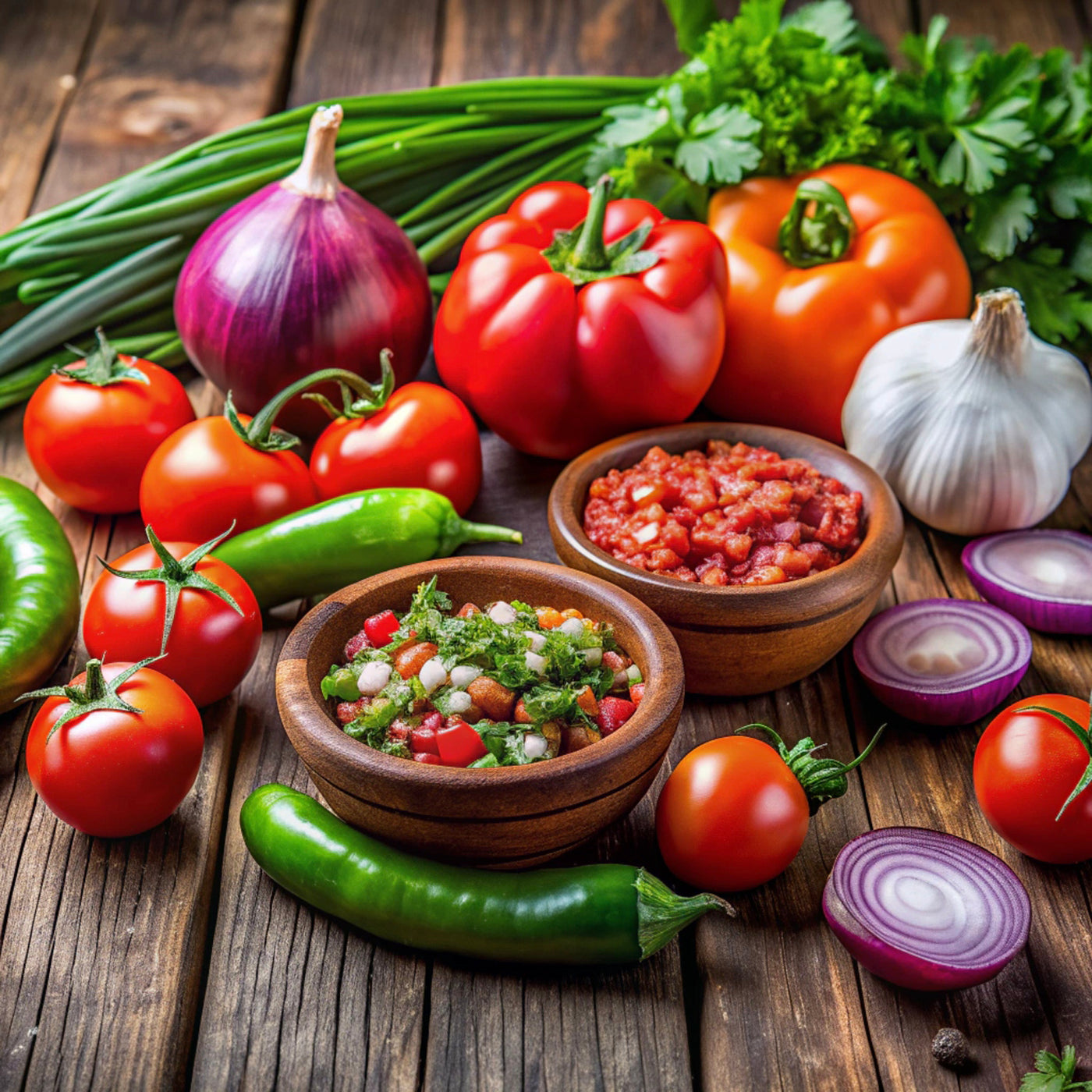 Traditional Tomato Gazpacho Ready Cut Vegetables | 1kg 🍅🧄🫑