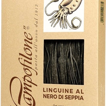 Linguine Al Nero Di Seppia Egg Pasta | CAMPOFILONE | 2x250g