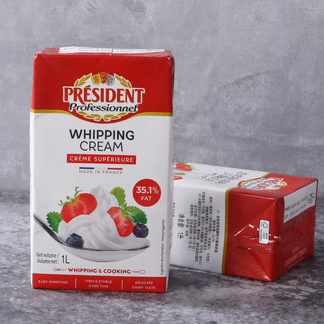 Whipping Cream 35.1% | President | 1L 🥛