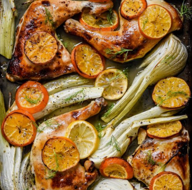 Fennel-Scented Orange Roast Chicken | Ready to Reheat | 4 pax 🍊🍗