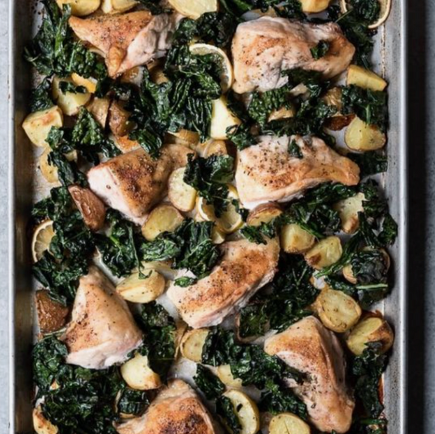 One-Pan Tuscan Chicken with Kale | Ready to Reheat | 4 pax 🍗🥬