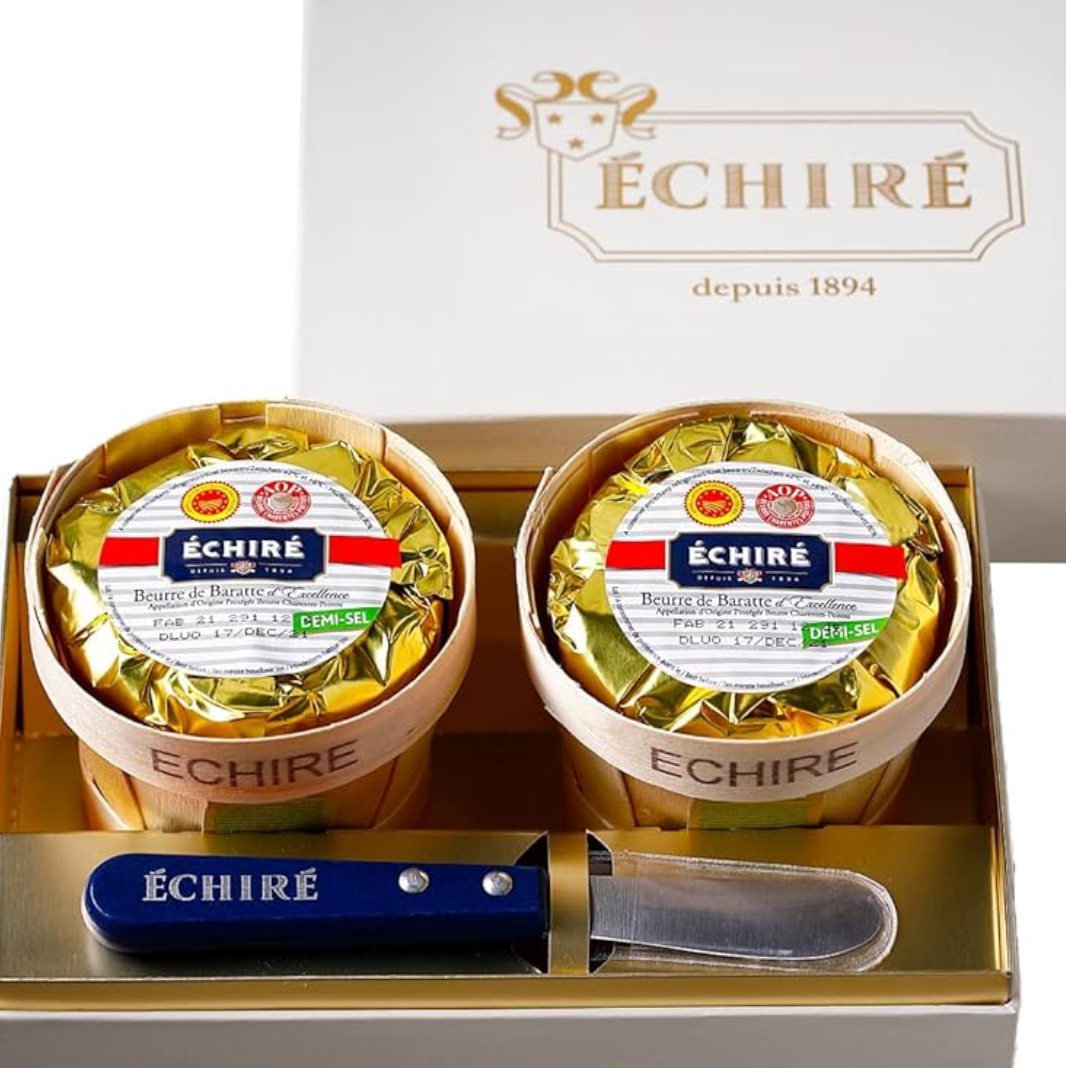 Barrate Unsalted Butter Wood Basket | ECHIRE | 250g | France 🇫🇷