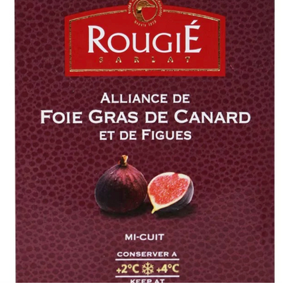 Whole Duck Foie Gras with Figs | ROUGIE | 180g 🇫🇷