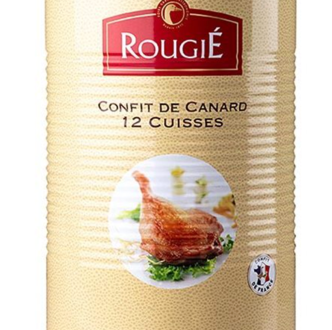 Duck Leg Confit | 4 legs in tin | ROUGIE | 1.3kg