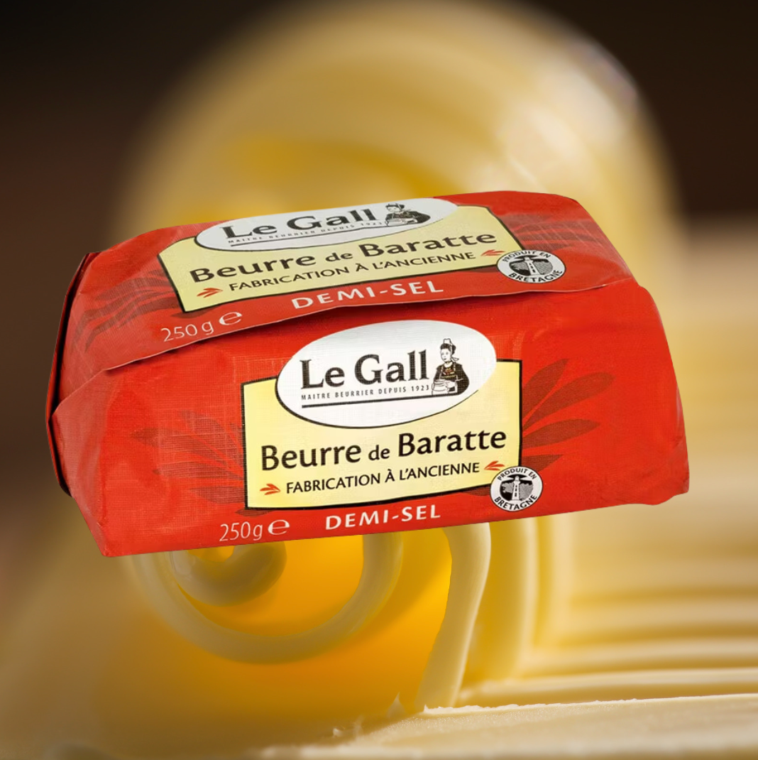 Barrate Churning Butter Sea Salt Guerande | LE GALL | 250g | France 🇫🇷