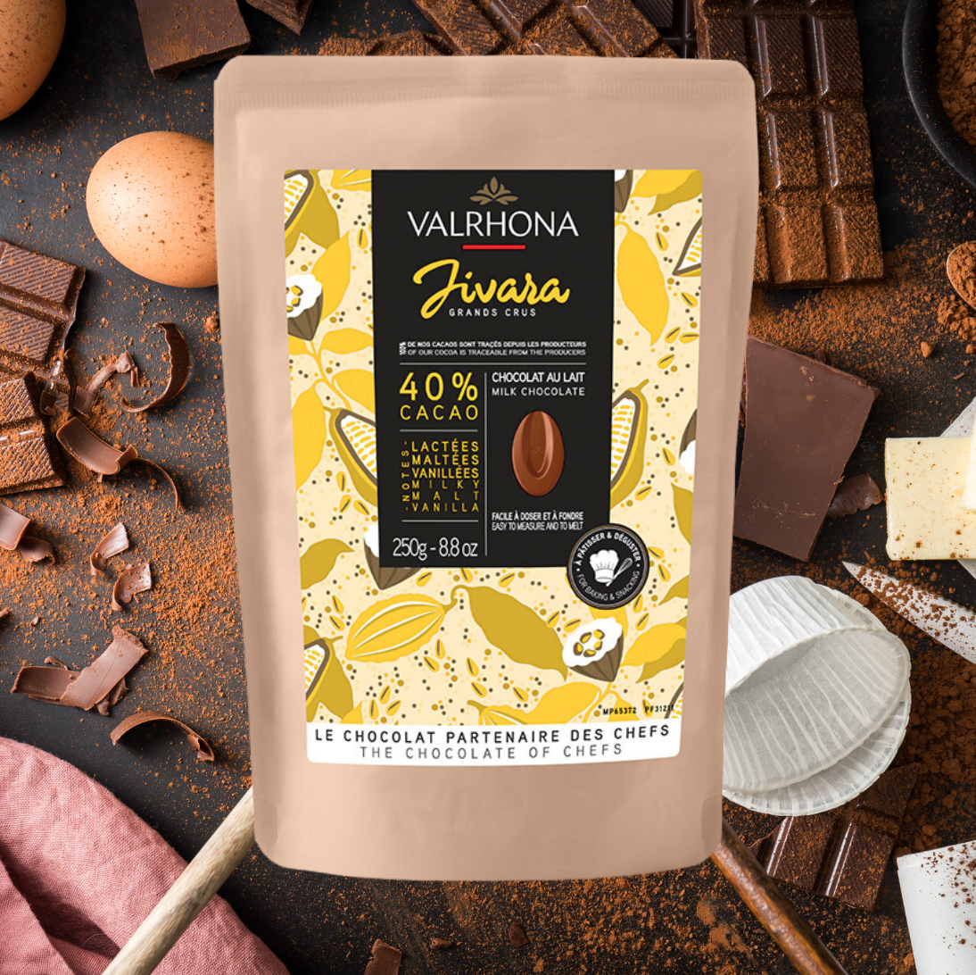 🍫 Couverture Jivara 40% Milk | VALRHONA | 250g