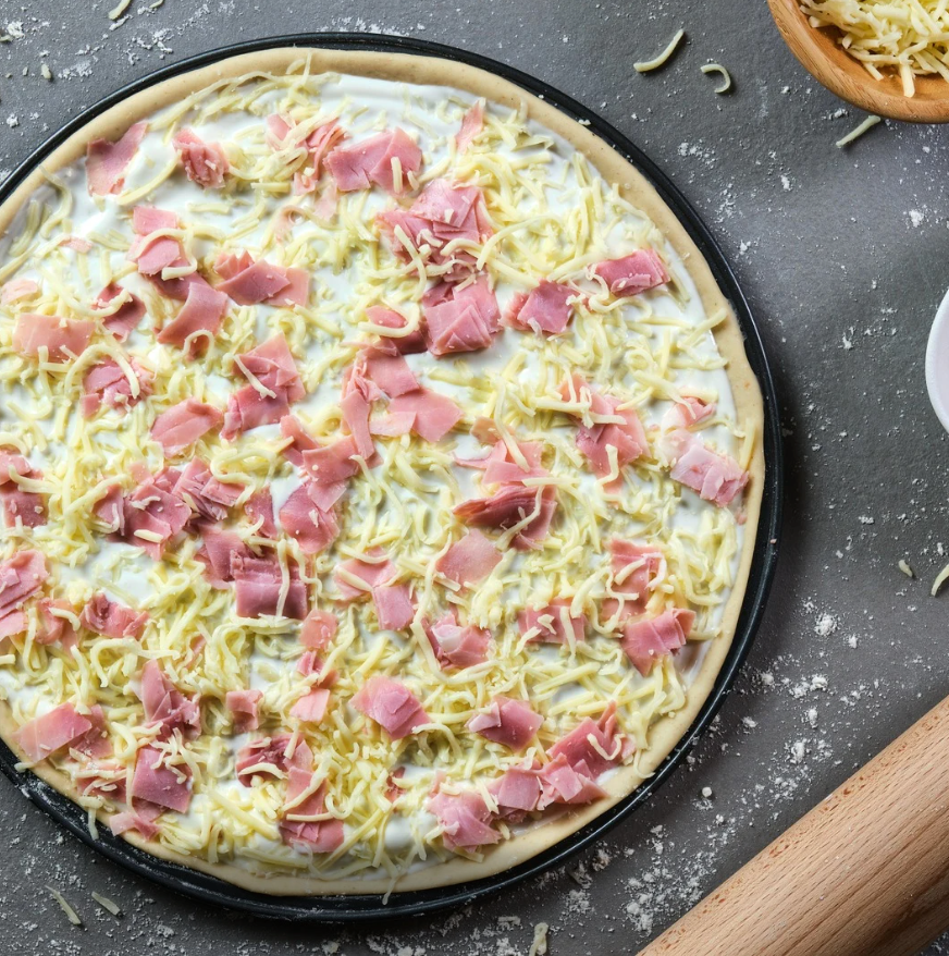 🍕 Artisanal Chicken Ham & Cheese Pizza | Ready to Bake | 12 inch