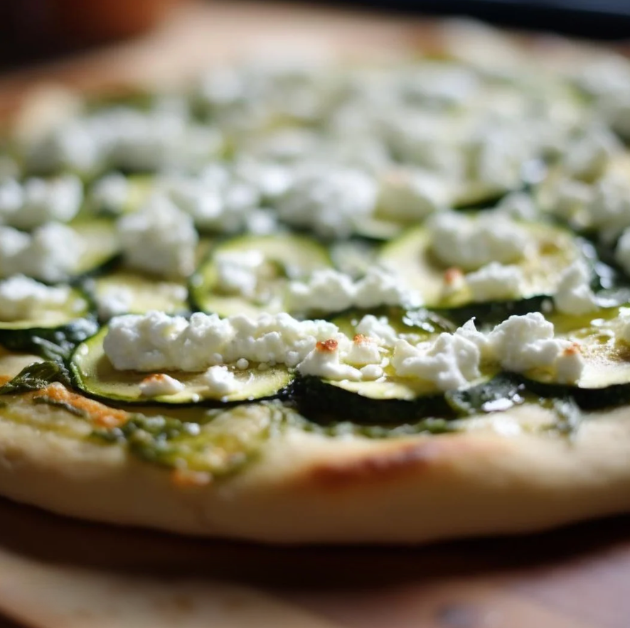 🍕 Artisanal Zucchini & Feta Cheese Pizza | Ready to Bake | 12 inch