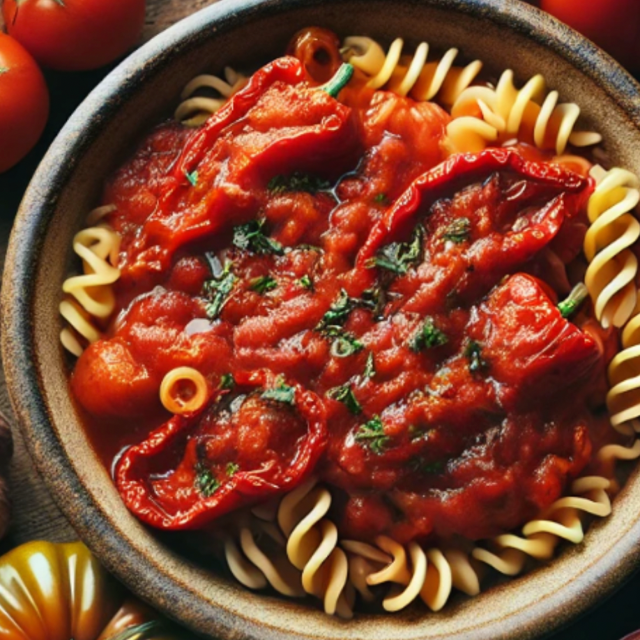 🌶️ Artisanal Roasted Capsicum Marinara Pasta Sauce | Ready to Reheat | 500g