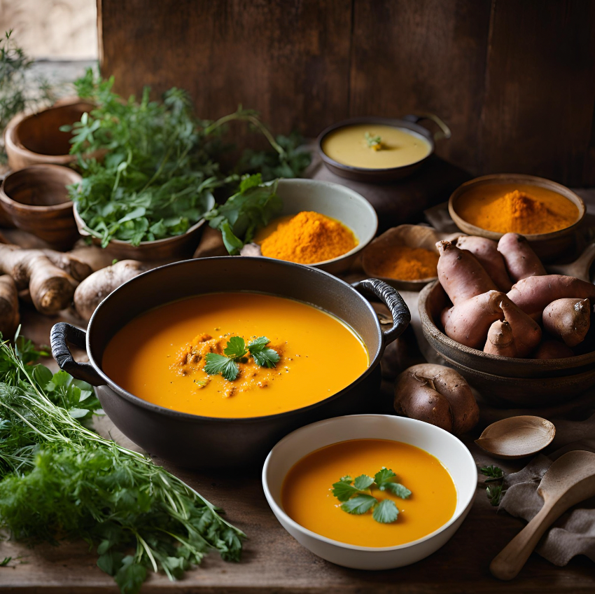 🍠 Artisanal Sweet Potato & Turmeric Soup | Ready to Reheat | 500g