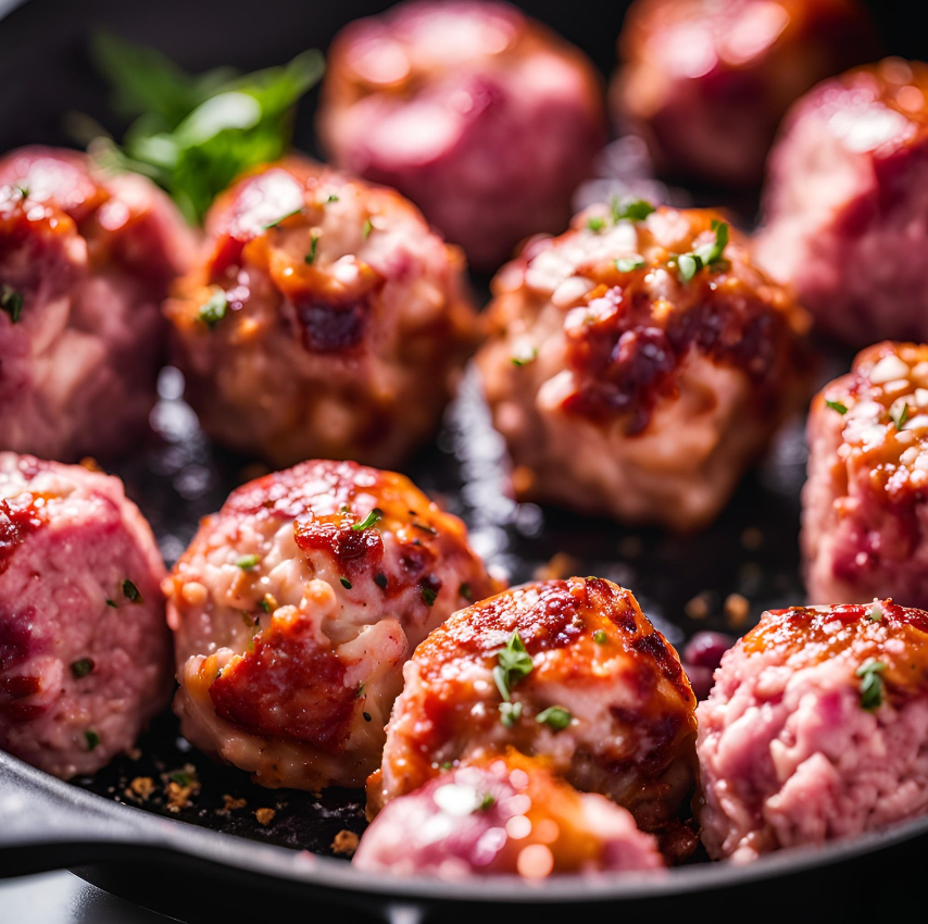 Artisanal American BBQ Chicken Meatballs | Ready to Cook | 250g 🍔🇺🇸