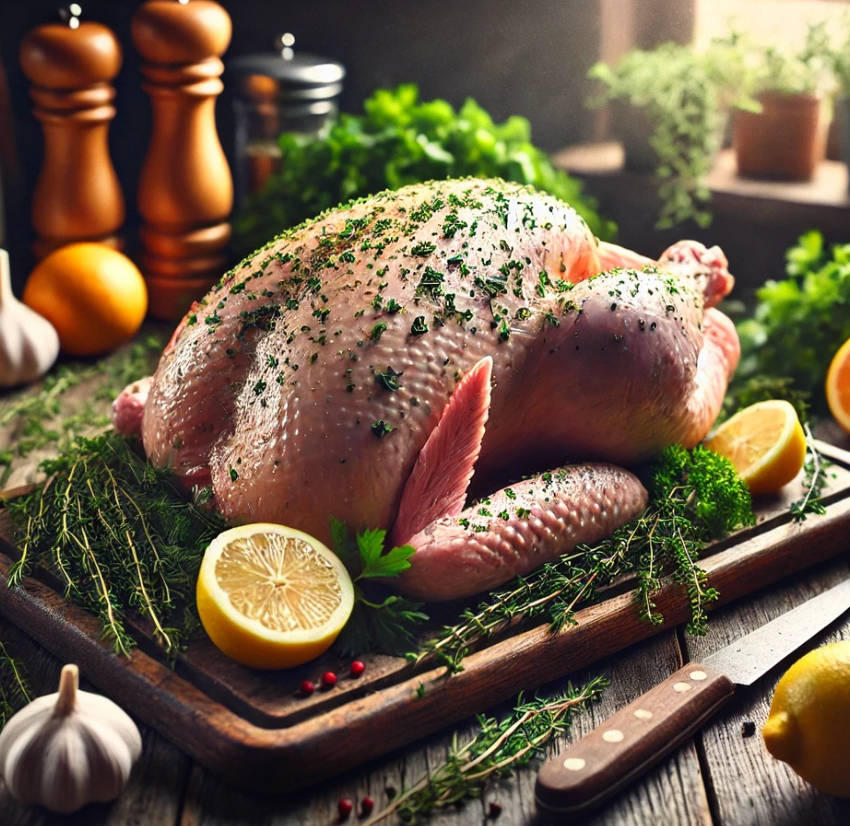 Artisanal Herb Citrus Garlic Marinated Whole Turkey | +/- 5kg 🦃🍊🧄