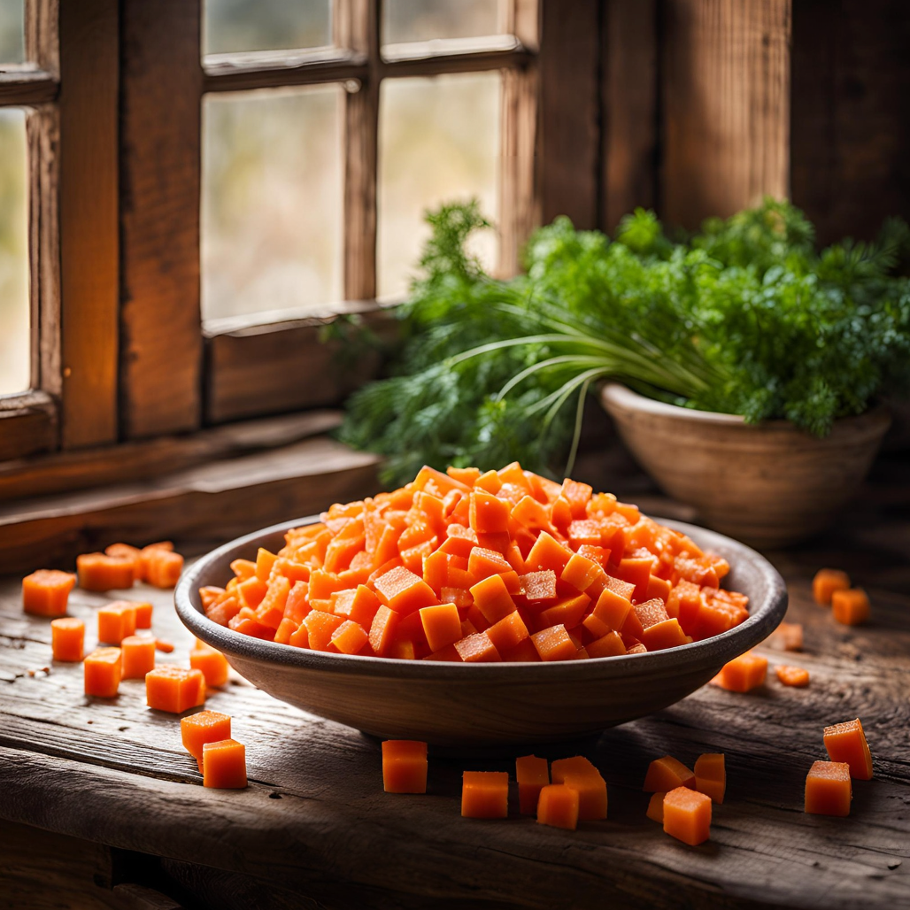 Carrot Diced | Fresh | 1kg 🥕✨