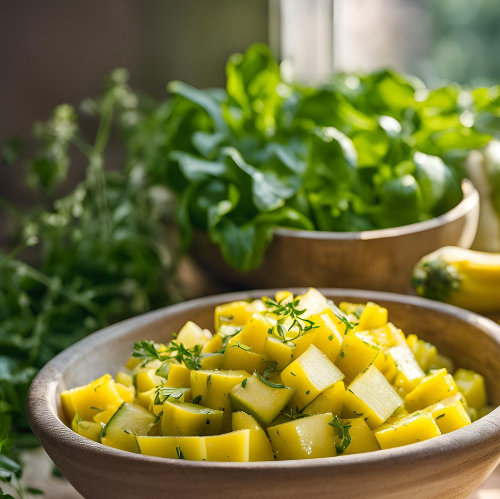 Yellow Zucchini Diced | Freshly Cut | 1kg 🥒✨