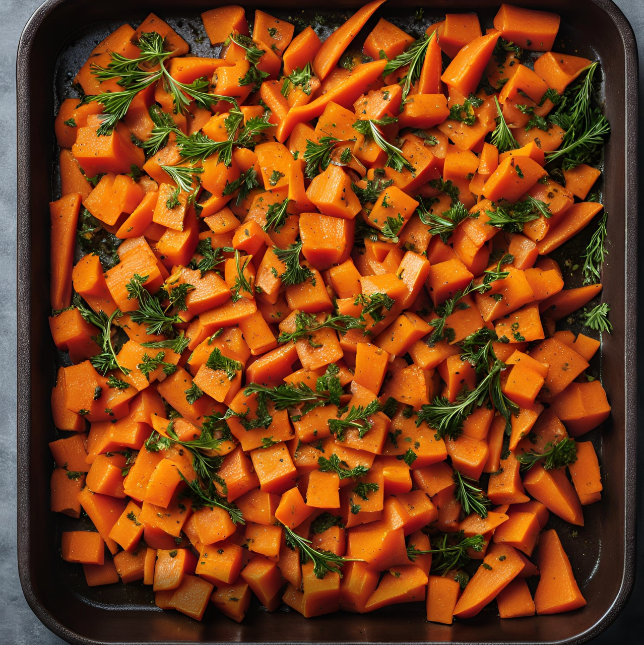 🥕✨ Gourmet Carrot Medley Diced & Seasoned | Ready to Roast | 1kg ✨🥕