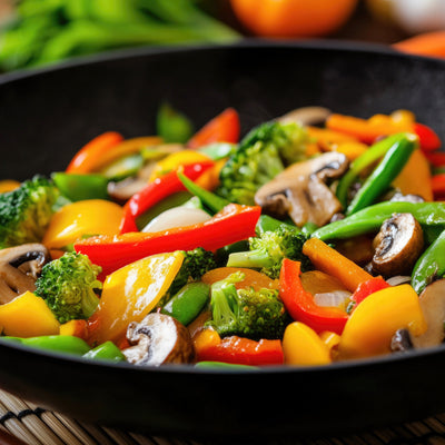 Broccoli, Bell Peppers, and Snap Peas Stir Fry Ready cut Vegetables | 1kg 🥕🥒🌱