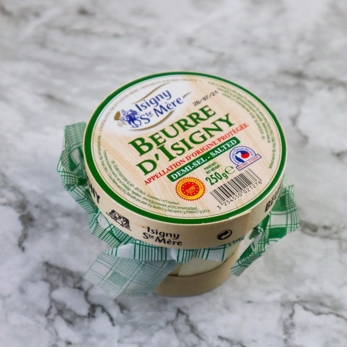 ISIGNY | AOP Butter salted | Wood Basket | 250g