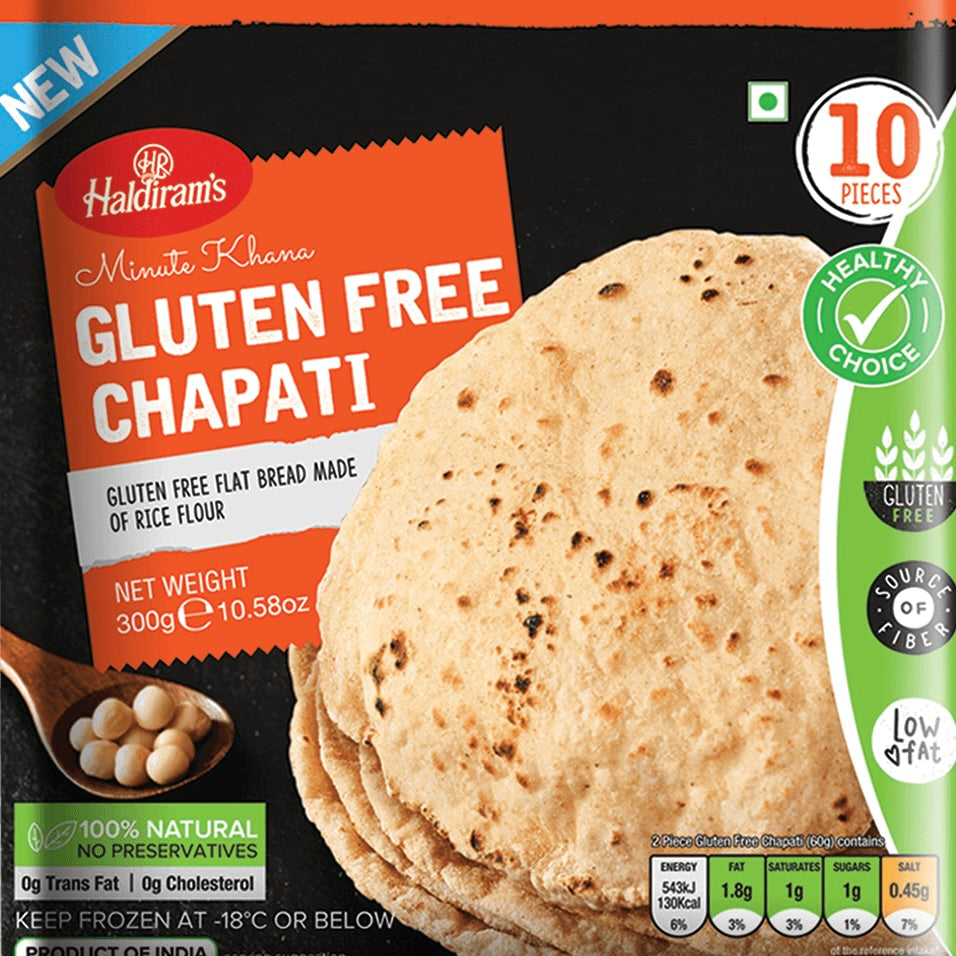 Gluten Free Chapati | Hadiram's | Frozen | 300g