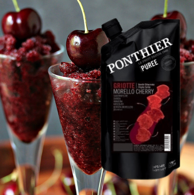 Ponthier Fruit Puree | MORELLO SOUR CHERRY OBLACINSKA | 1L