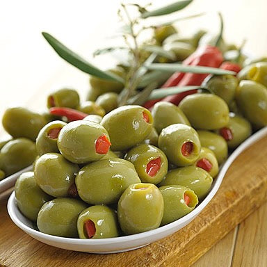 Pitted Green Olives with Pepper | 200g