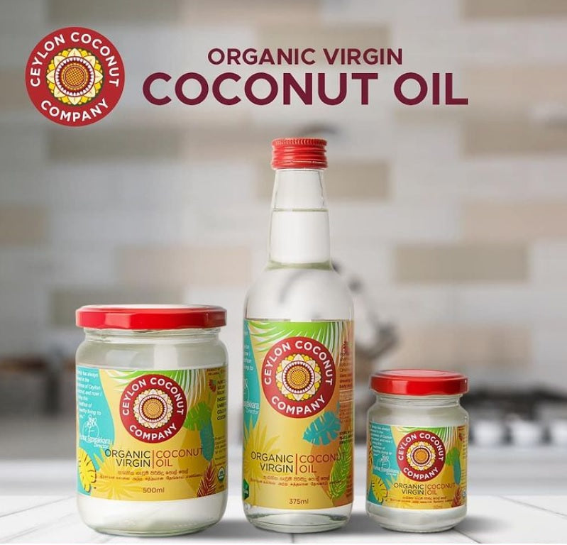 Organic Virgin Coconut oil | Ceylon | Bottle 375ml
