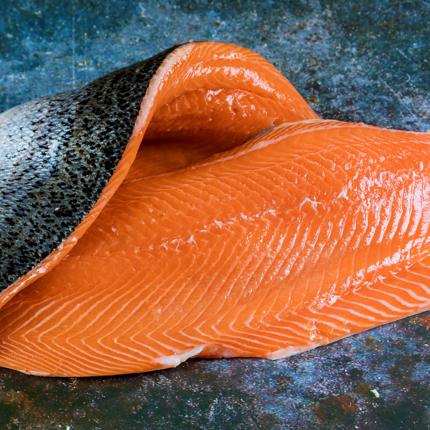 Fresh Salmon Fillet Trim C Skin on Boneless | Chilled | 1.6kg