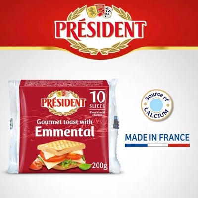 Emmental Sandwich Cheese | President | 200g