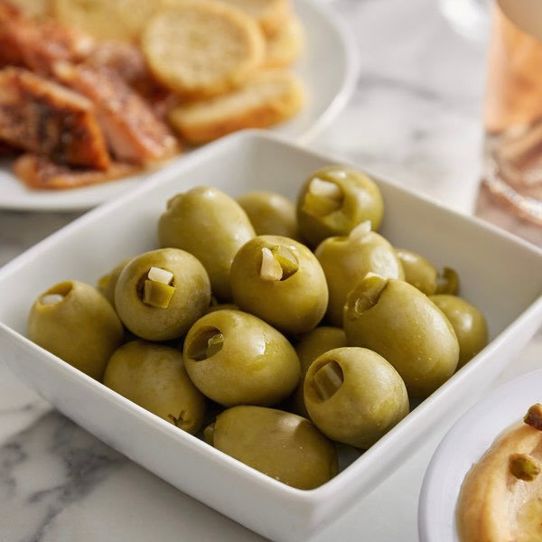Pitted Green Olives with Garlic | 200g