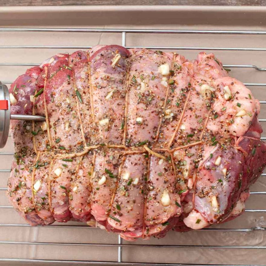 Artisanal Lamb Leg Boneless marinated | Ready to Roast | +/- 1kg
