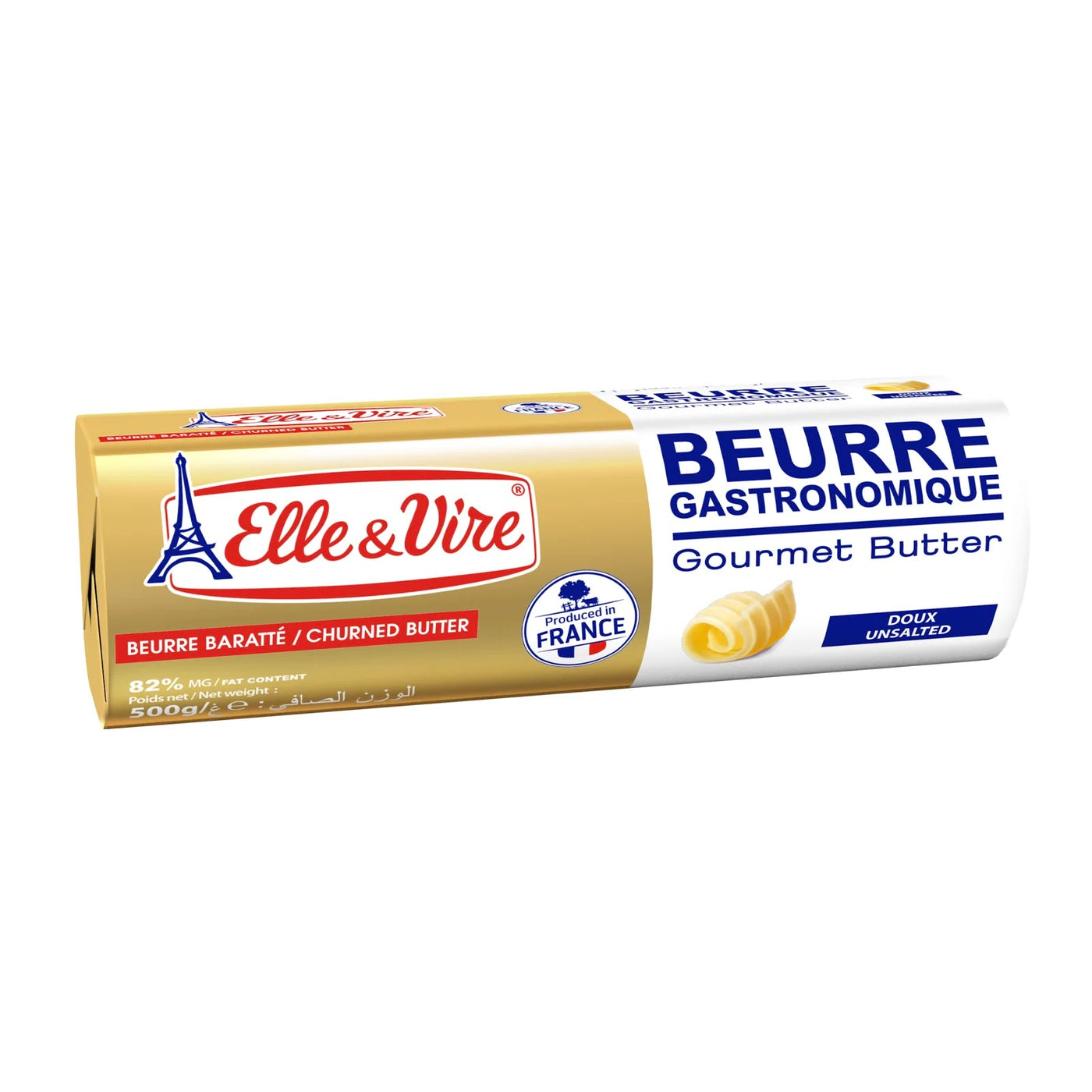 Butter Roll Unsalted 82% Fat | ELLE & VIRE | 500g