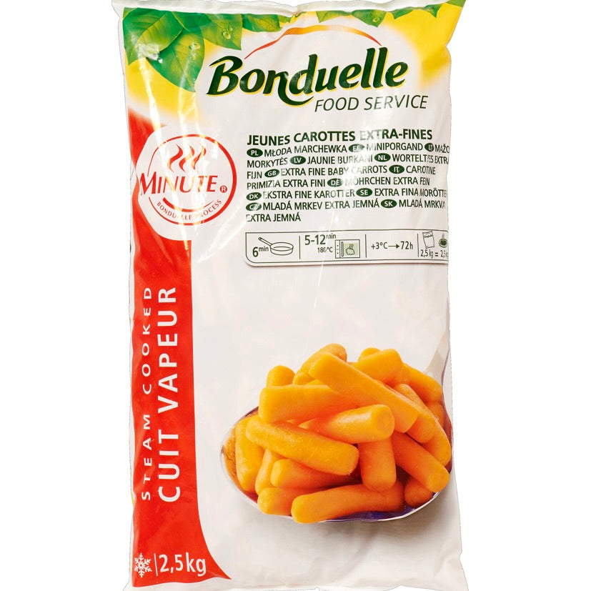 Baby Carrot Extra Fine | BONDUELLE | Frozen | 2.5kg