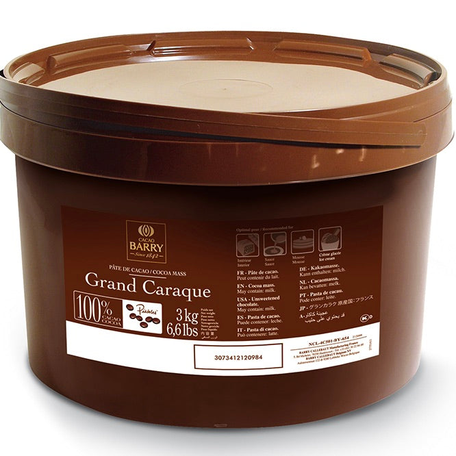 Pure Cocoa Mass 100% | Grand Caraque | CACAO BARRY | 3kg