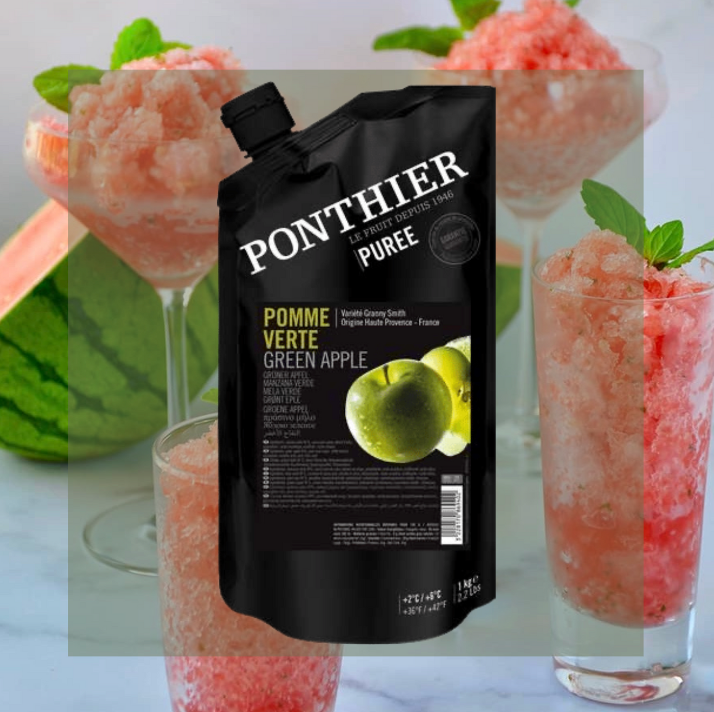 Ponthier Fruit Puree | Green Apple Granny Smith | 1L