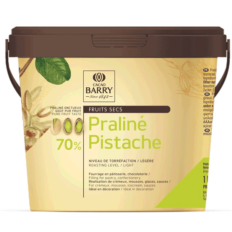 CACAO BARRY | Praline Pistachio 70% | 5kg