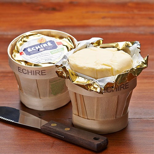 Barrate Salted Butter Wood Basket | ECHIRE | 250g
