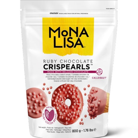 MONA LISA | Crispearls RUBY MILK Coated Cereals | 800g