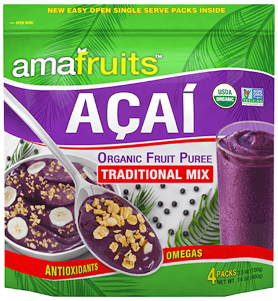 Amafruits Organic Acai Pulp Traditional Mix | 400g