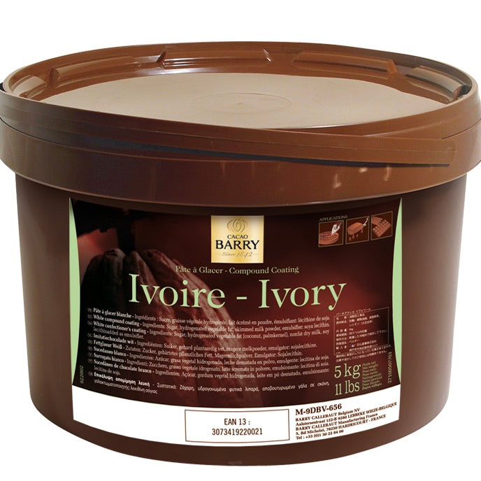 Pate a glacer White Ivory | Compound Coating | CACAO BARRY | 5kg