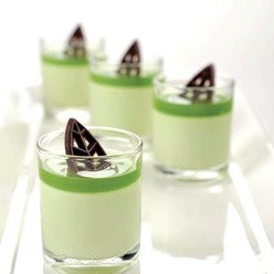 Artisanal Panna Cotta Green Tea Glass Verrine | 50 pcs