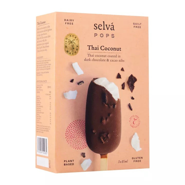 Acai Thai Coconut & Cacao Nibs Pop | Box 3 pops