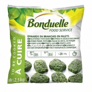 Chopped Spinach | BONDUELLE | Frozen | 2.5kg